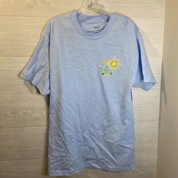 ABOUND‎ Short Sleeve Graphic T-shirt In Blue Peace Sign NWT - Picture 4 of 7